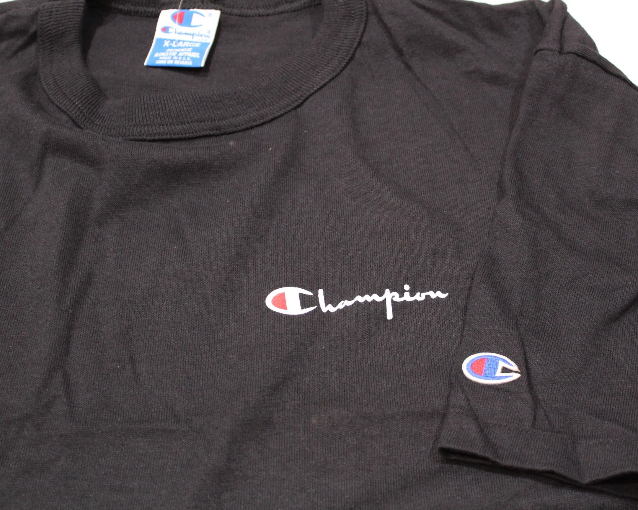 Vintage Black Champion "Logo" T-Shirt