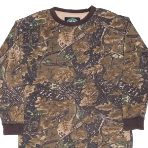 VINTAGE HUNTING MASTER SPORTSMAN CAMO LONG SLEEVE TEE SHIRT LARGE