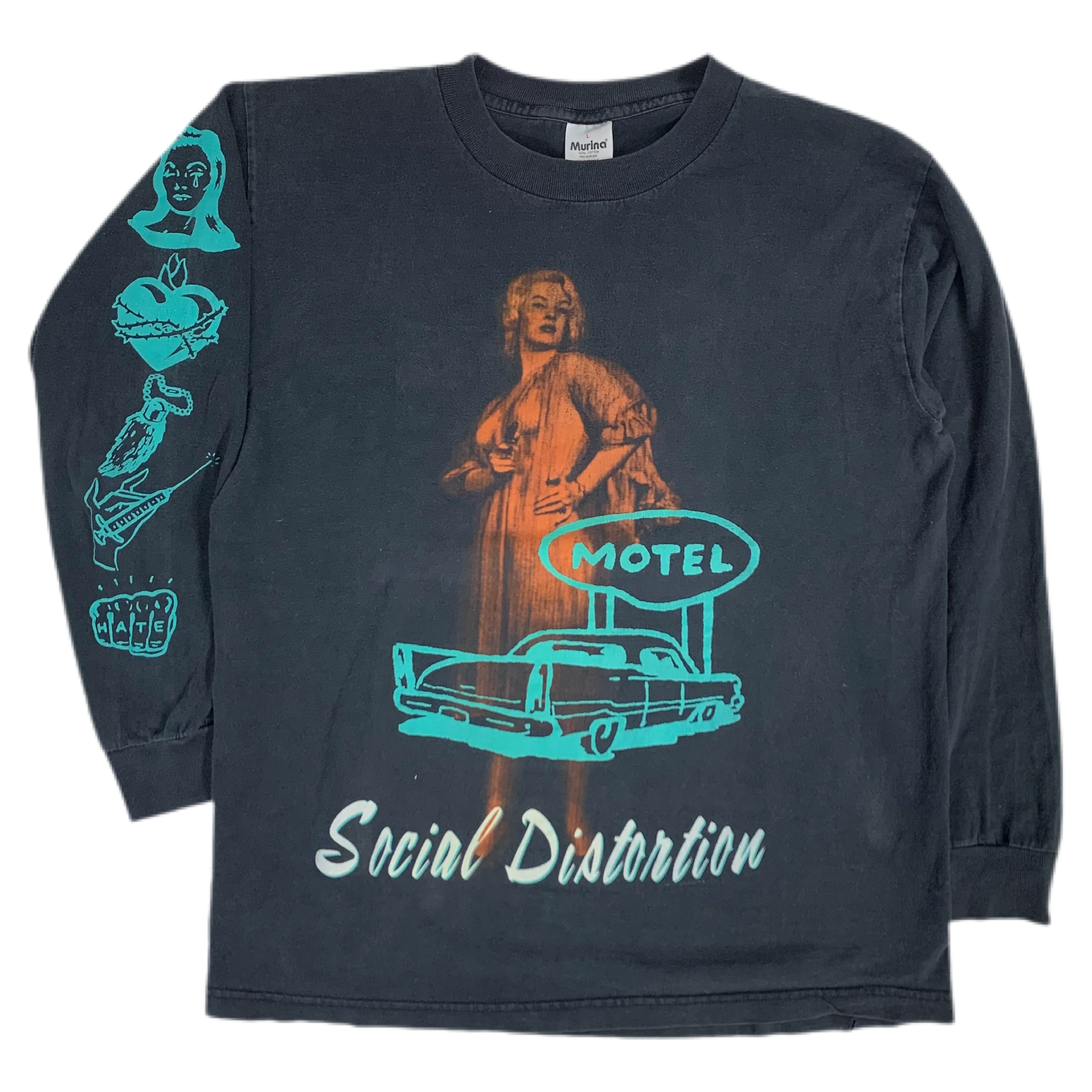 Vintage Social Distortion "Motel" Long Sleeve Shirt