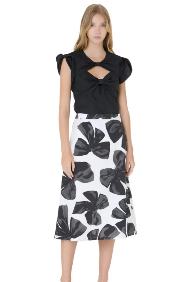 Vivetta - Cutout Bows Top: Black