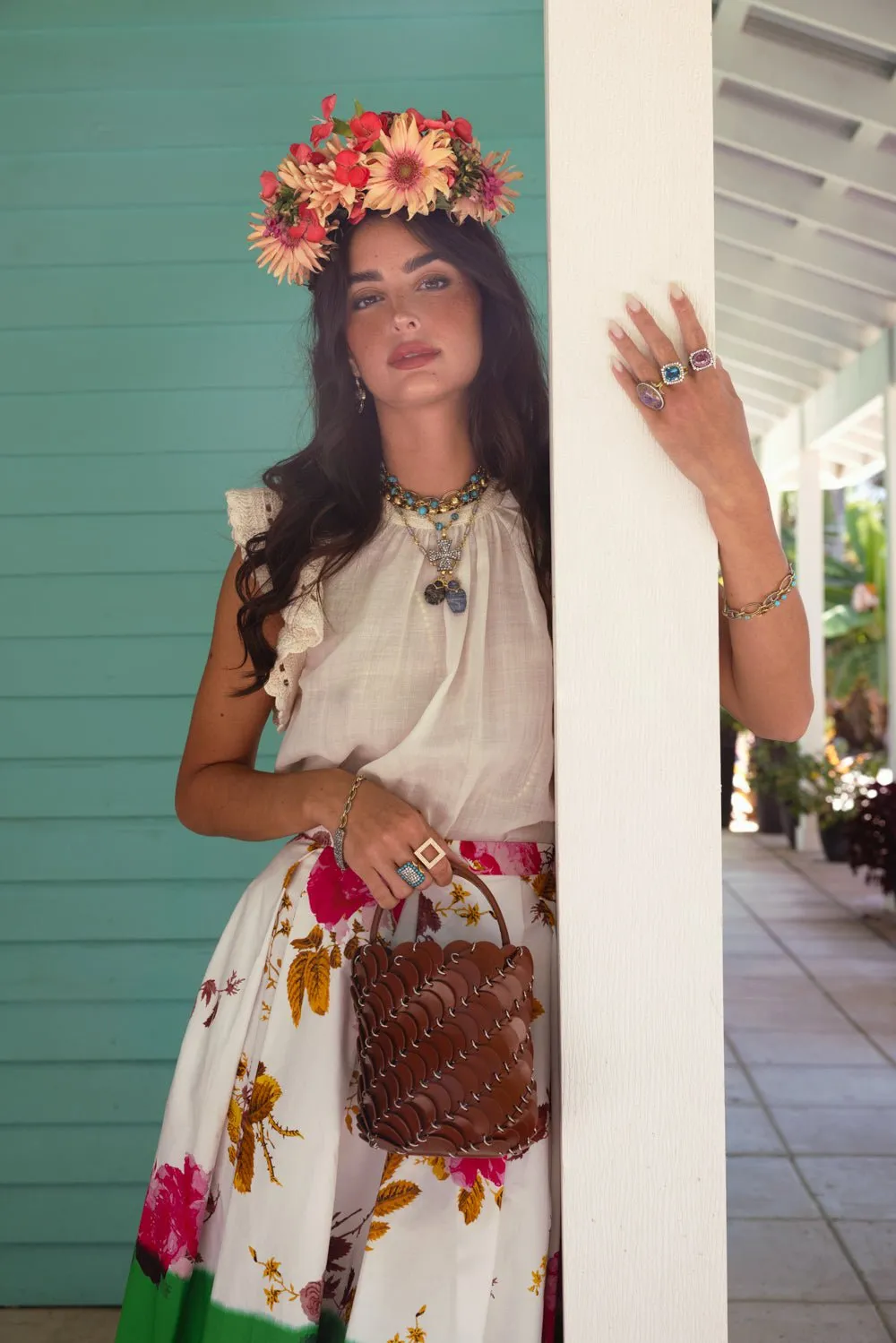 Volume Midi Skirt