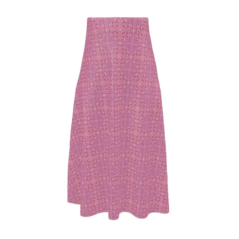 Water Wonder Pink Midi Skirt