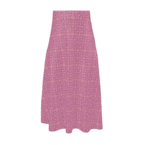 Water Wonder Pink Midi Skirt