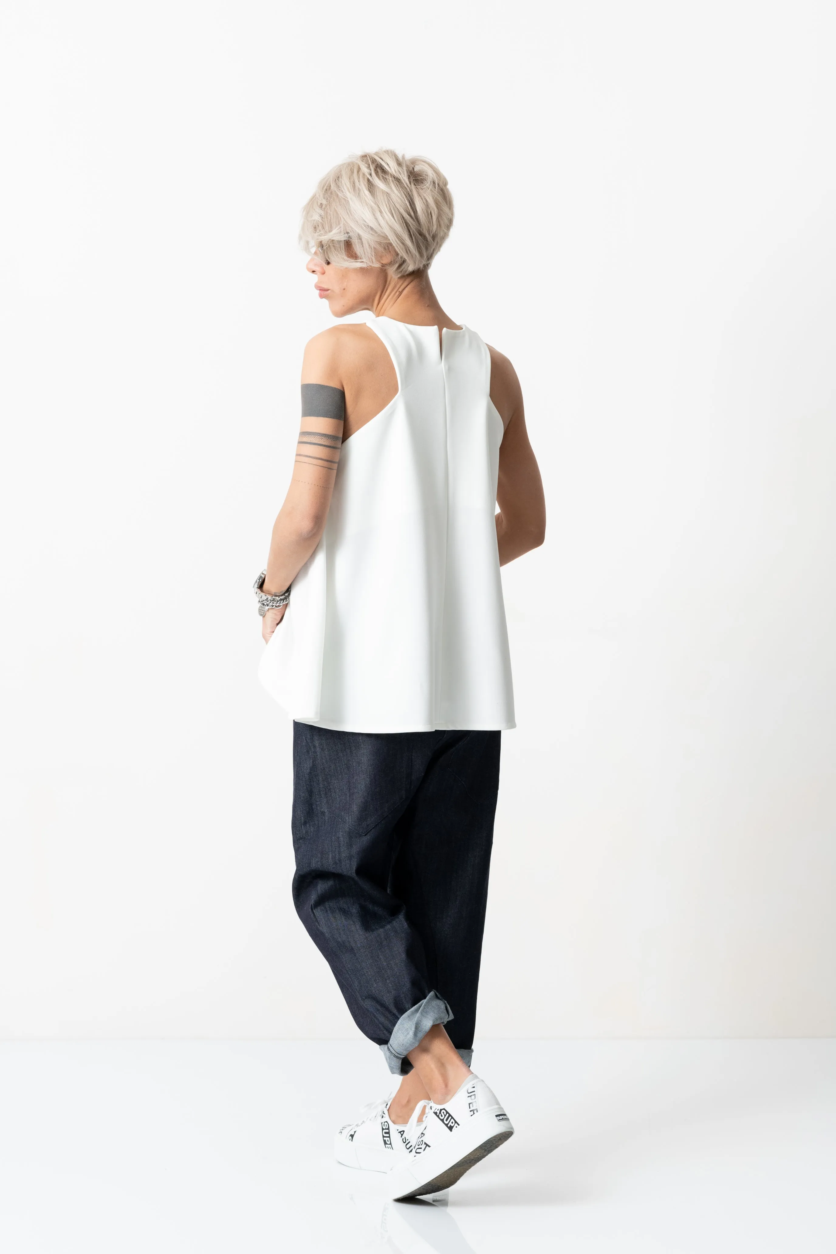 White Summer Tank Top