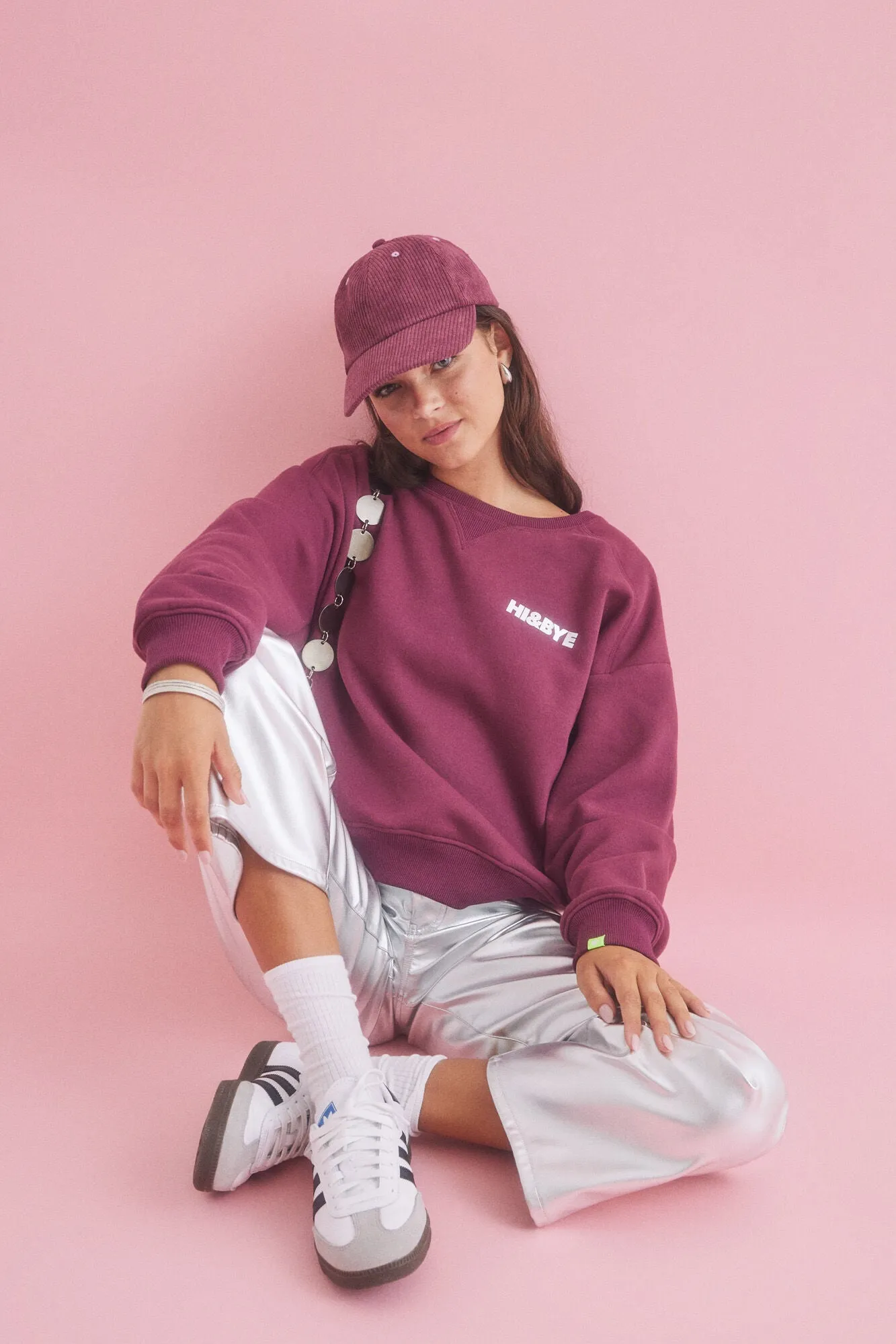 Wine logo plush sweatshir