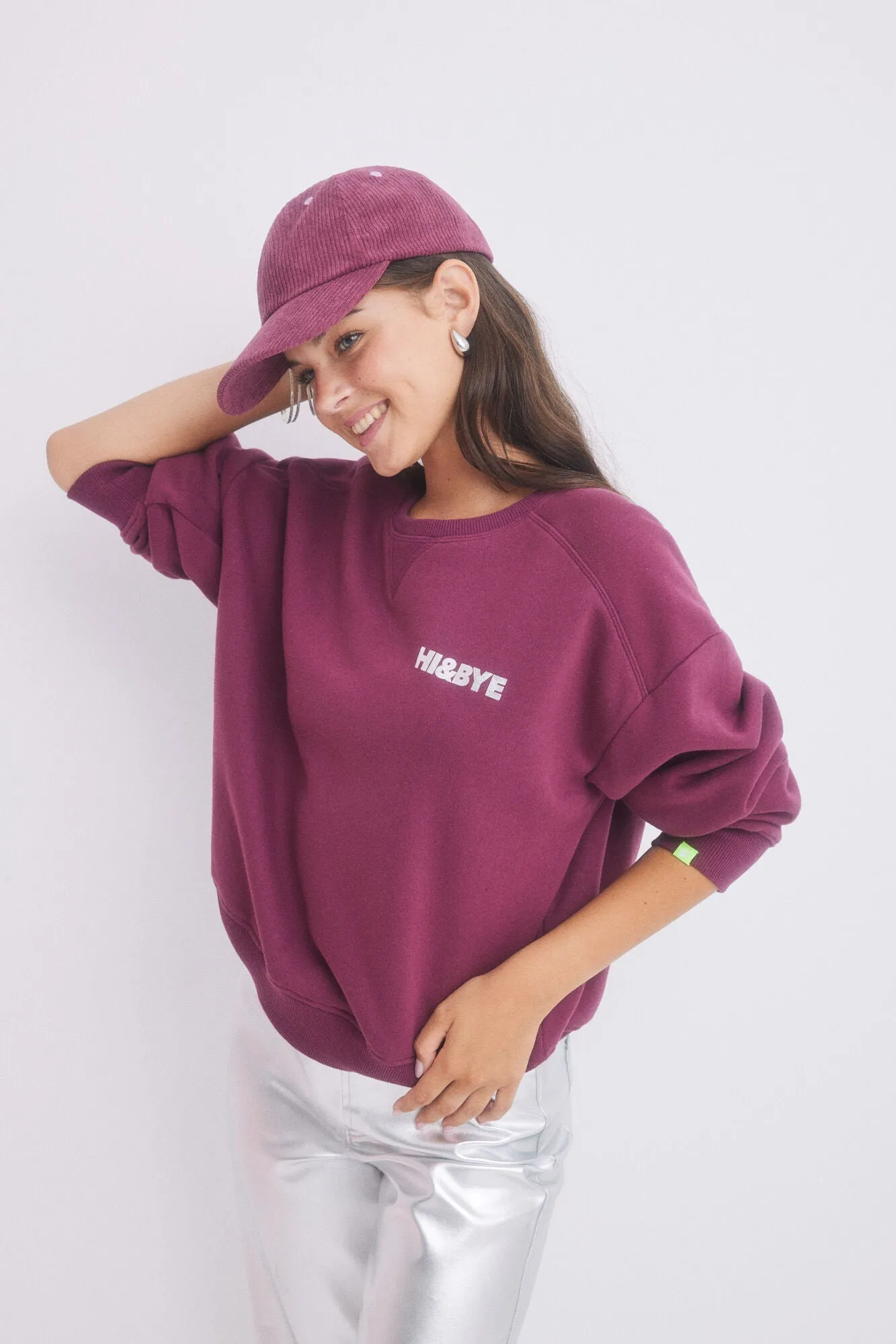 Wine logo plush sweatshir