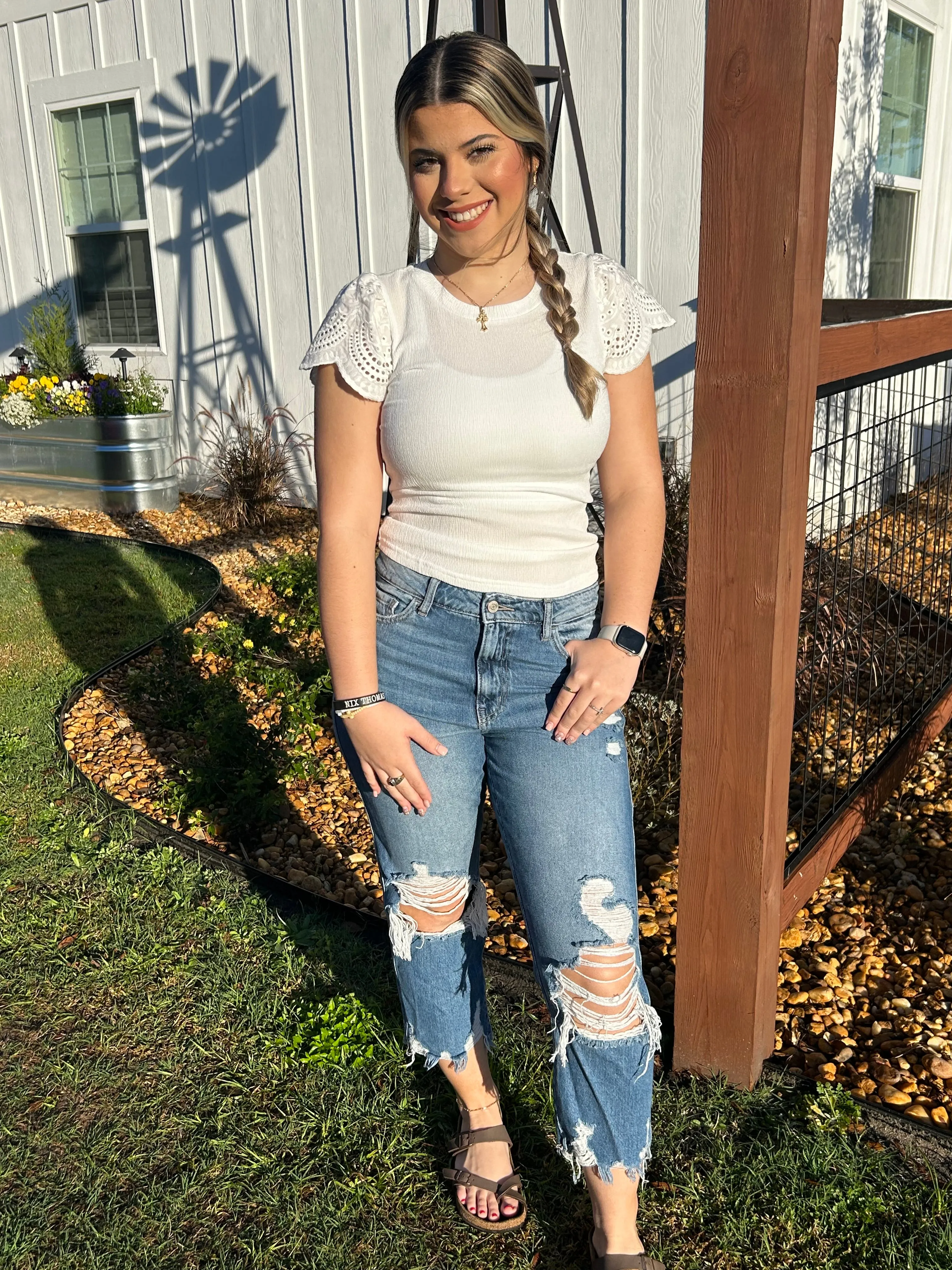 Winter White Blouse