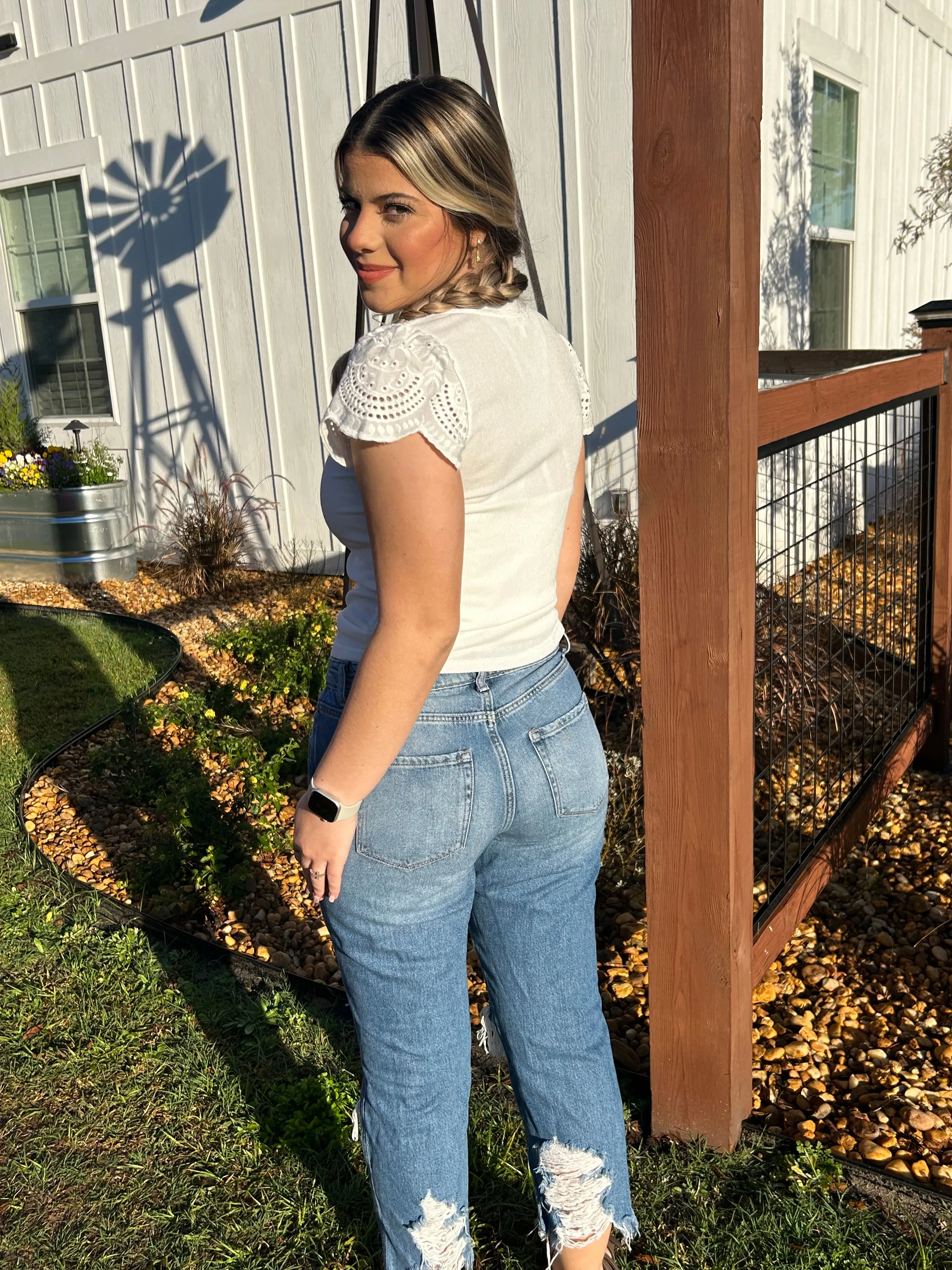 Winter White Blouse