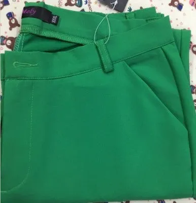 Wjczt NEW women&#39;s casual OL office Pencil Trousers Girls&#39;s cute 12 colour Slim Stretch Pants fashion Candy Office Pencil Trousers