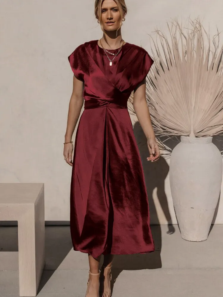 Women Clothing 2023 New Summer Fashion Sexy Dress Lace Up Waist Long Dresses Wedding Party Evening Dress Fancy Women's Dress