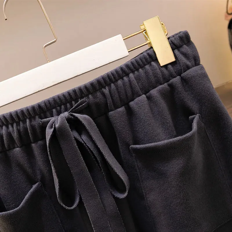 Women's Elastic Drawstring Fashion Designer 5-9XL Midi Skirts (Plus Size)
