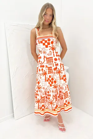Zylia Midi Dress Paradise